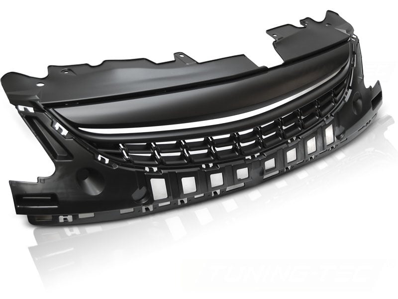 Grill Opel Corsa D (11-14) Mat Zwart - 49% Korting!