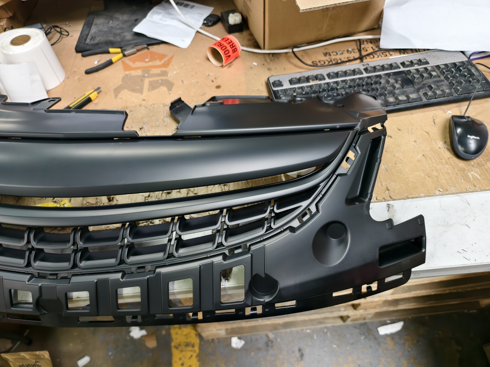 Grill Opel Corsa D (11-14) Mat Zwart - 49% Korting!