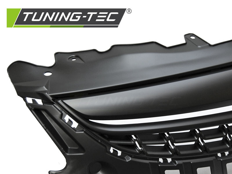 Grill Opel Corsa D (11-14) Mat Zwart - 49% Korting!