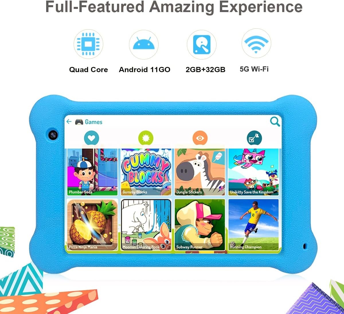 Kinder Tablet Anxonit 7" FHD 2GB/32GB Blauw - 29% Korting