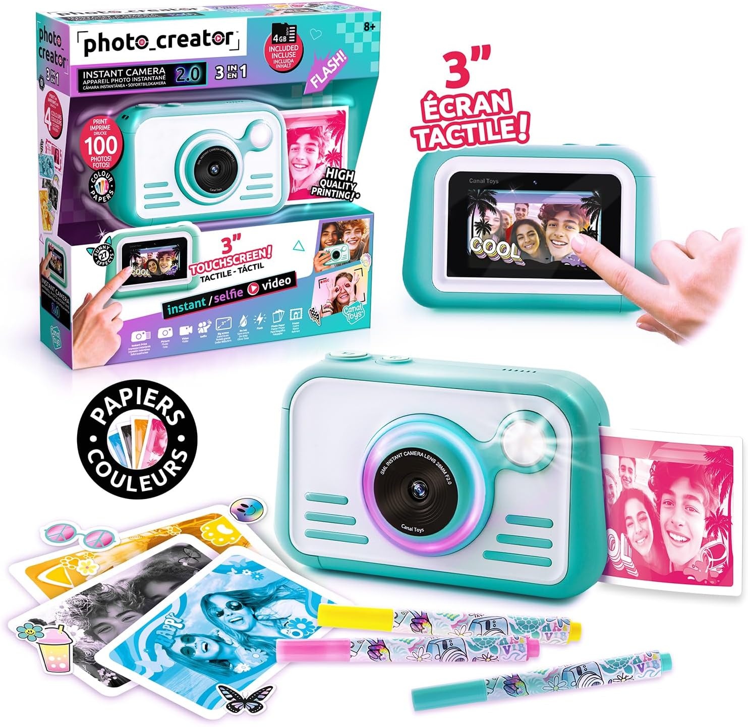 Directe Print Camera 2.0 - 32MP, Touchscreen, Ringlicht - 29% Korting!