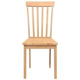 vidaXL Eetkamerstoelen Massief Hout Naturel - 2 stuks, 30% Korting