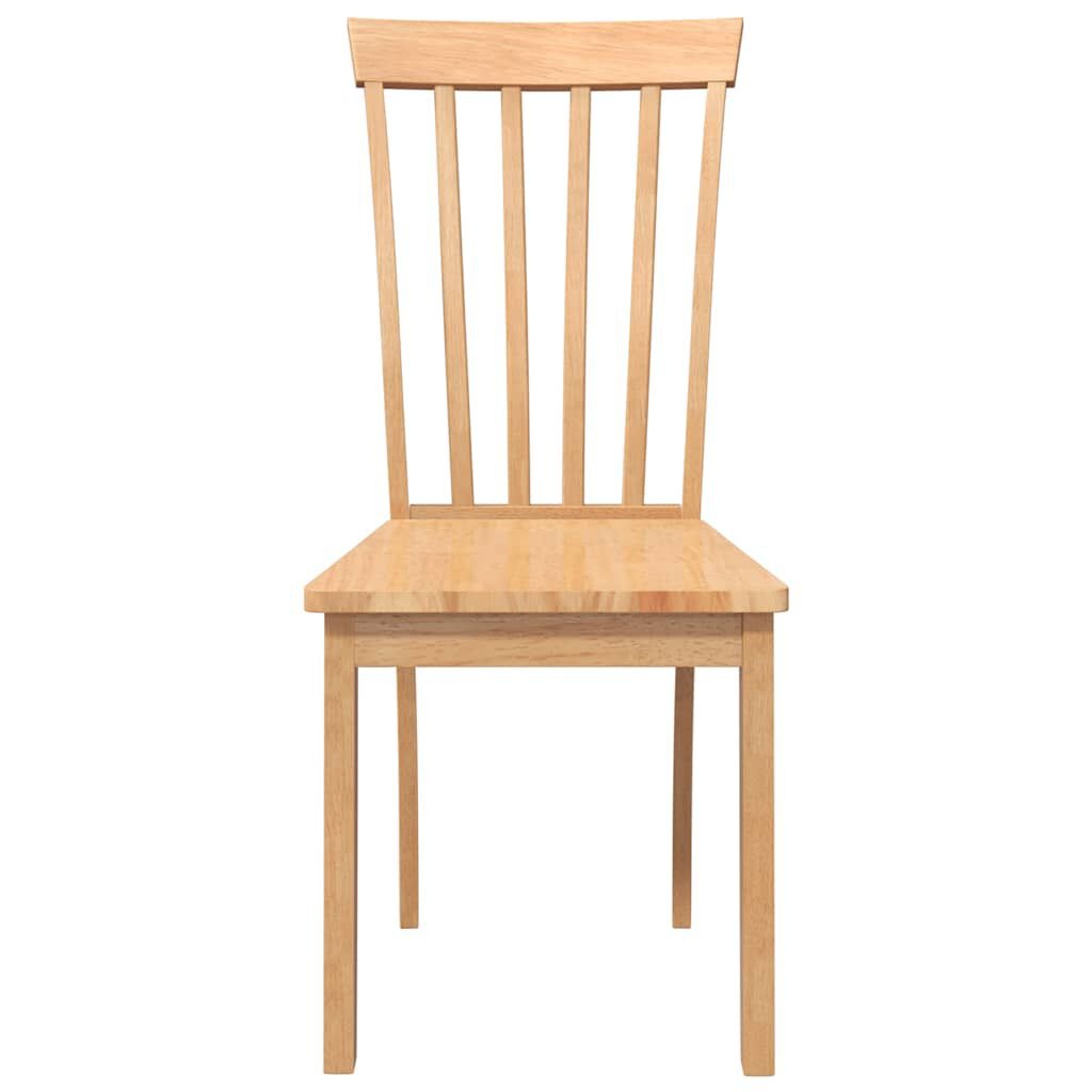 vidaXL Eetkamerstoelen Massief Hout Naturel - 2 stuks, 30% Korting
