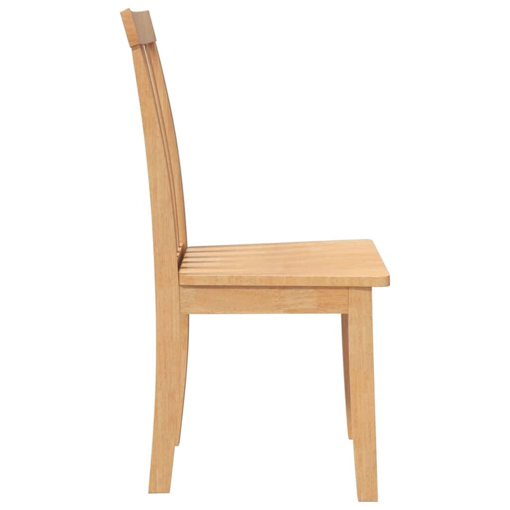 vidaXL Eetkamerstoelen Massief Hout Naturel - 2 stuks, 30% Korting
