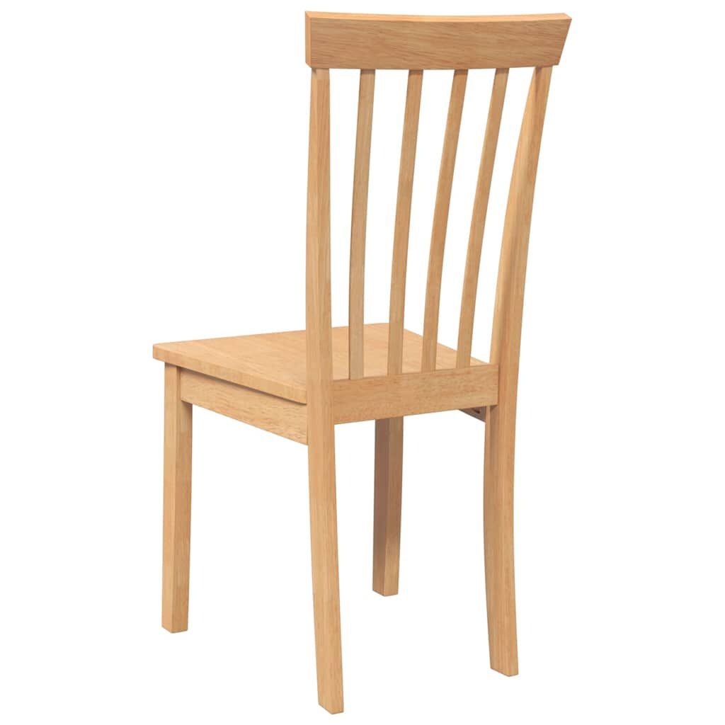 vidaXL Eetkamerstoelen Massief Hout Naturel - 2 stuks, 30% Korting