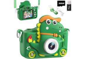 Kinder Camera 1080P Selfie - Groen met 28% Korting