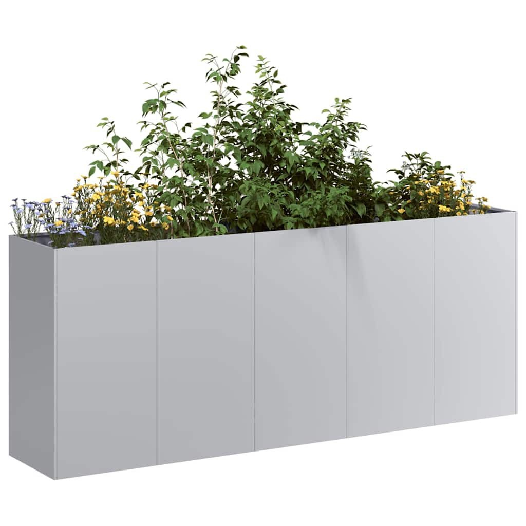 VidaXL Plantenbak 200x40x80 cm Gegalvaniseerd Staal - 30% Korting!