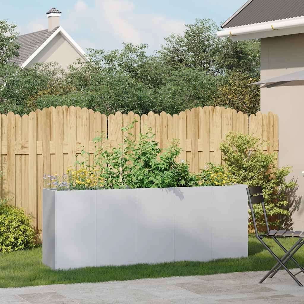 VidaXL Plantenbak 200x40x80 cm Gegalvaniseerd Staal - 30% Korting!