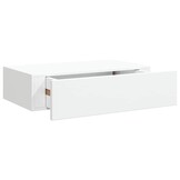 vidaXL Wandschap met Lade - Wit MDF (40x23,5x10 cm) - 29% Korting!