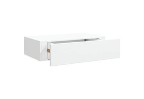 vidaXL Wandschap met Lade - Wit MDF (40x23,5x10 cm) - 29% Korting!