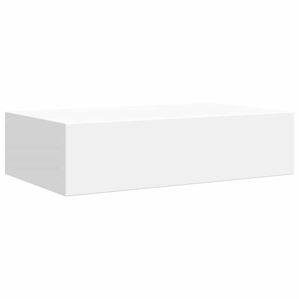 vidaXL Wandschap met Lade - Wit MDF (40x23,5x10 cm) - 29% Korting!
