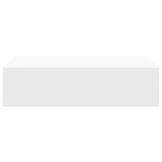 vidaXL Wandschap met Lade - Wit MDF (40x23,5x10 cm) - 29% Korting!