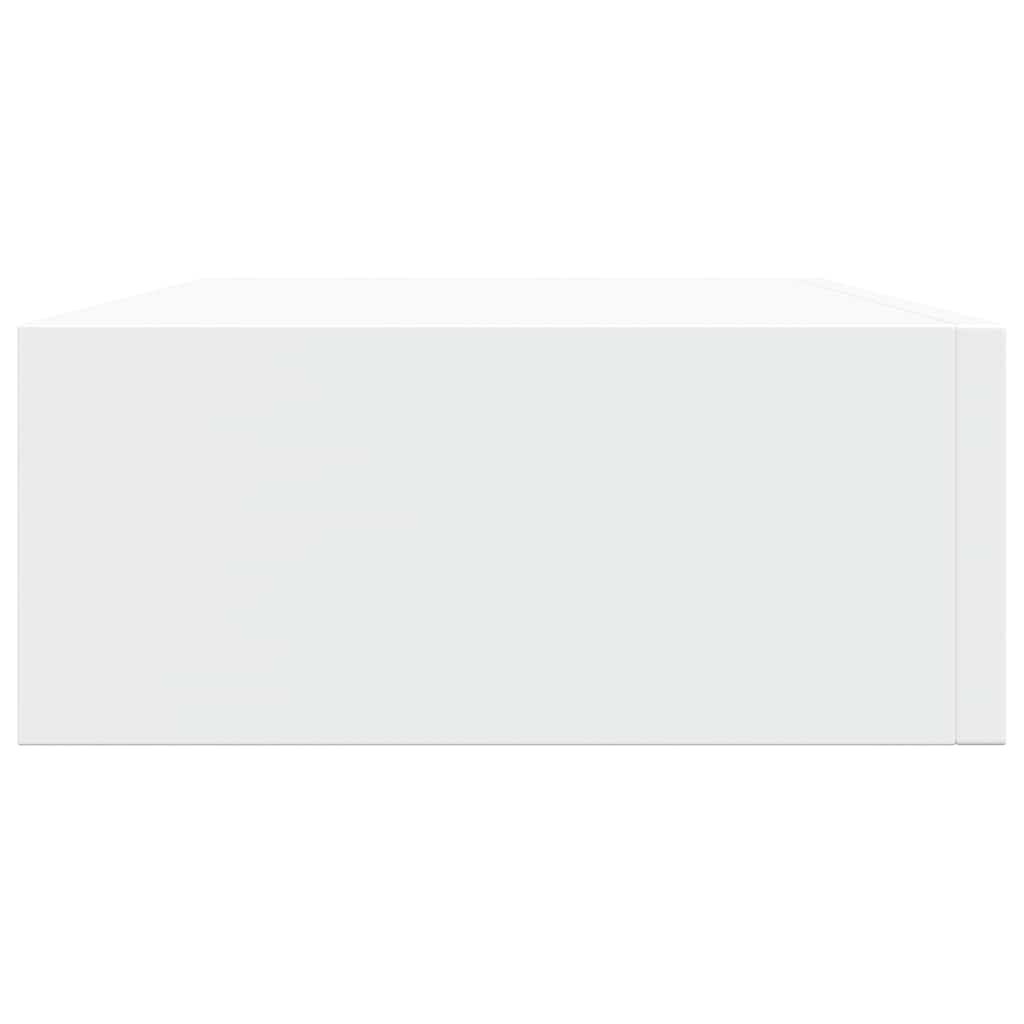 vidaXL Wandschap met Lade - Wit MDF (40x23,5x10 cm) - 29% Korting!