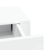 vidaXL Wandschap met Lade - Wit MDF (40x23,5x10 cm) - 29% Korting!