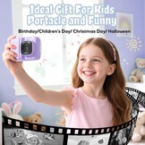 ETIKEZ Kinder Instant Camera met 48MP & Print - Paars - 34% Korting