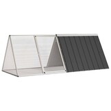 vidaXL Konijnenhok 201,5x80,5x71 cm Antraciet - 30% Korting