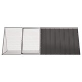 vidaXL Konijnenhok 201,5x80,5x71 cm Antraciet - 30% Korting