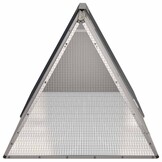 vidaXL Konijnenhok 201,5x80,5x71 cm Antraciet - 30% Korting