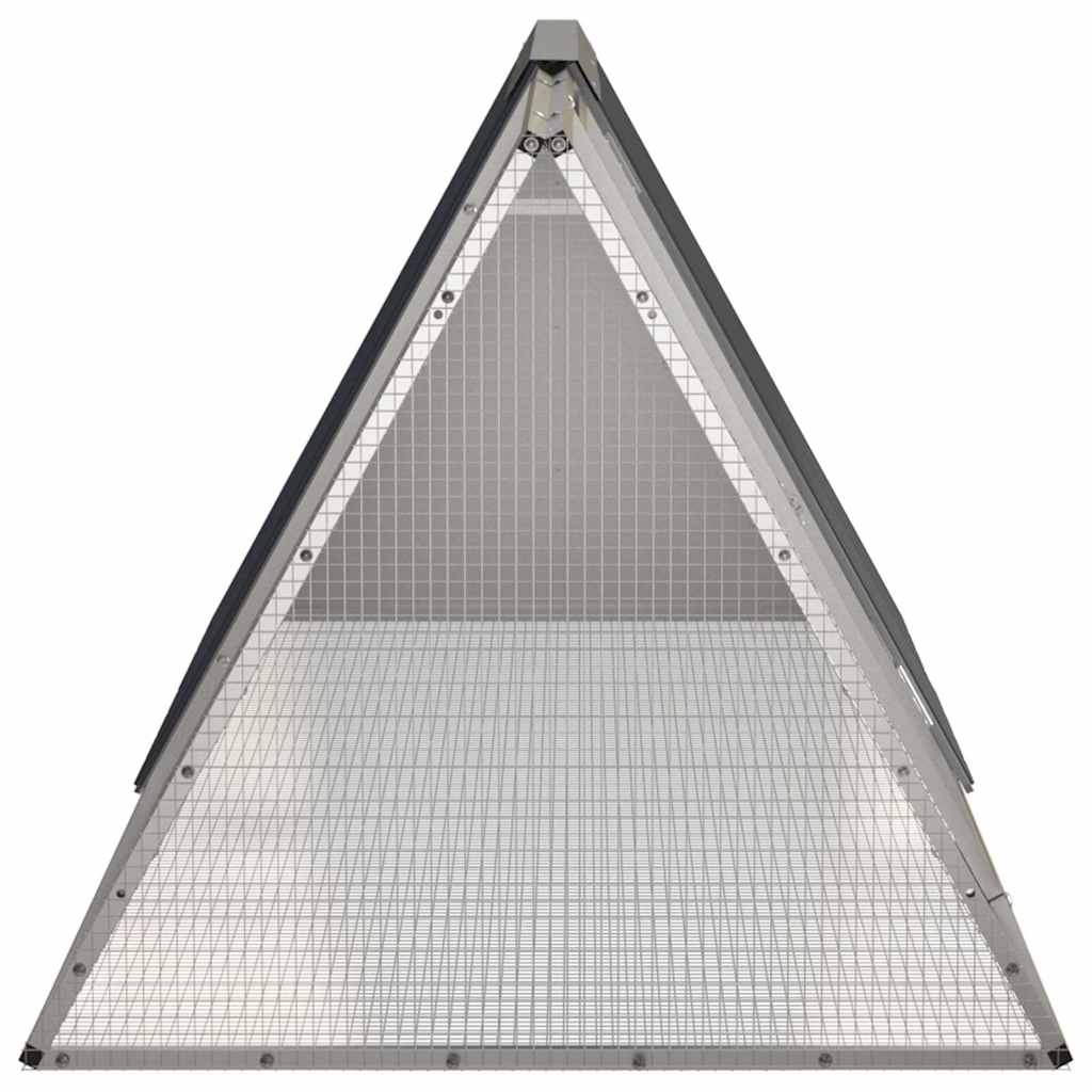 vidaXL Konijnenhok 201,5x80,5x71 cm Antraciet - 30% Korting