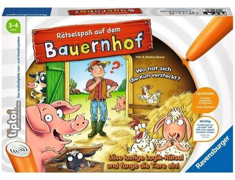 Ravensburger tiptoi Boerderij Raadselplezier - Leerzaam Logicaspel (3+jr)