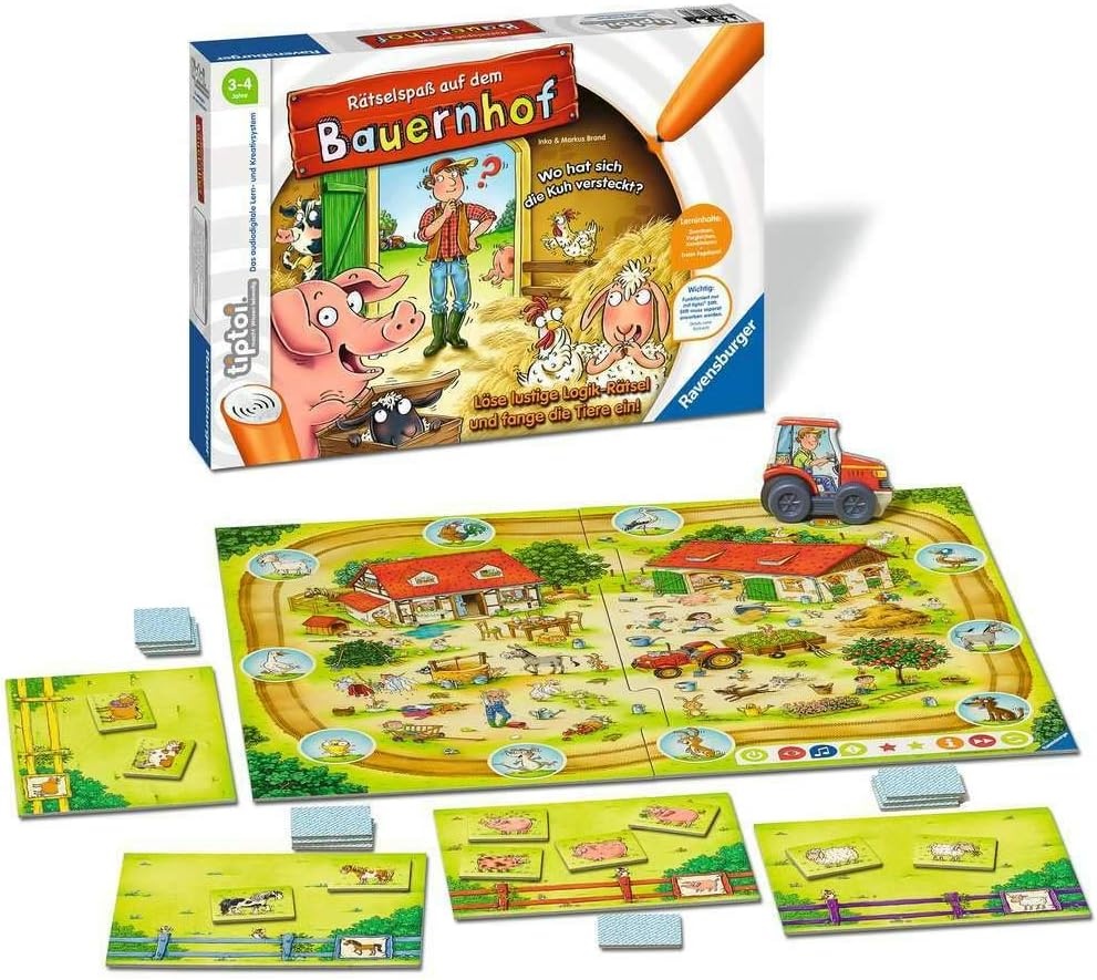 Ravensburger tiptoi Boerderij Raadselplezier - Leerzaam Logicaspel (3+jr)