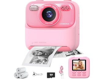 Masterbee Instant Camera voor Kinderen: Printen, Spelletjes & HD Video met 33% Korting!