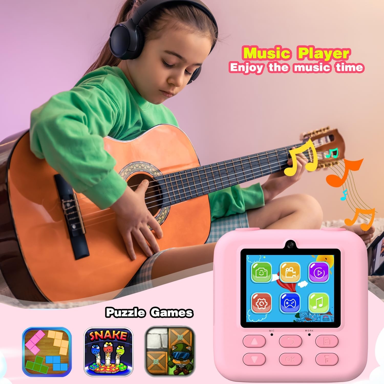 Masterbee Instant Camera voor Kinderen: Printen, Spelletjes & HD Video met 33% Korting!