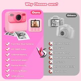 Masterbee Instant Camera voor Kinderen: Printen, Spelletjes & HD Video met 33% Korting!