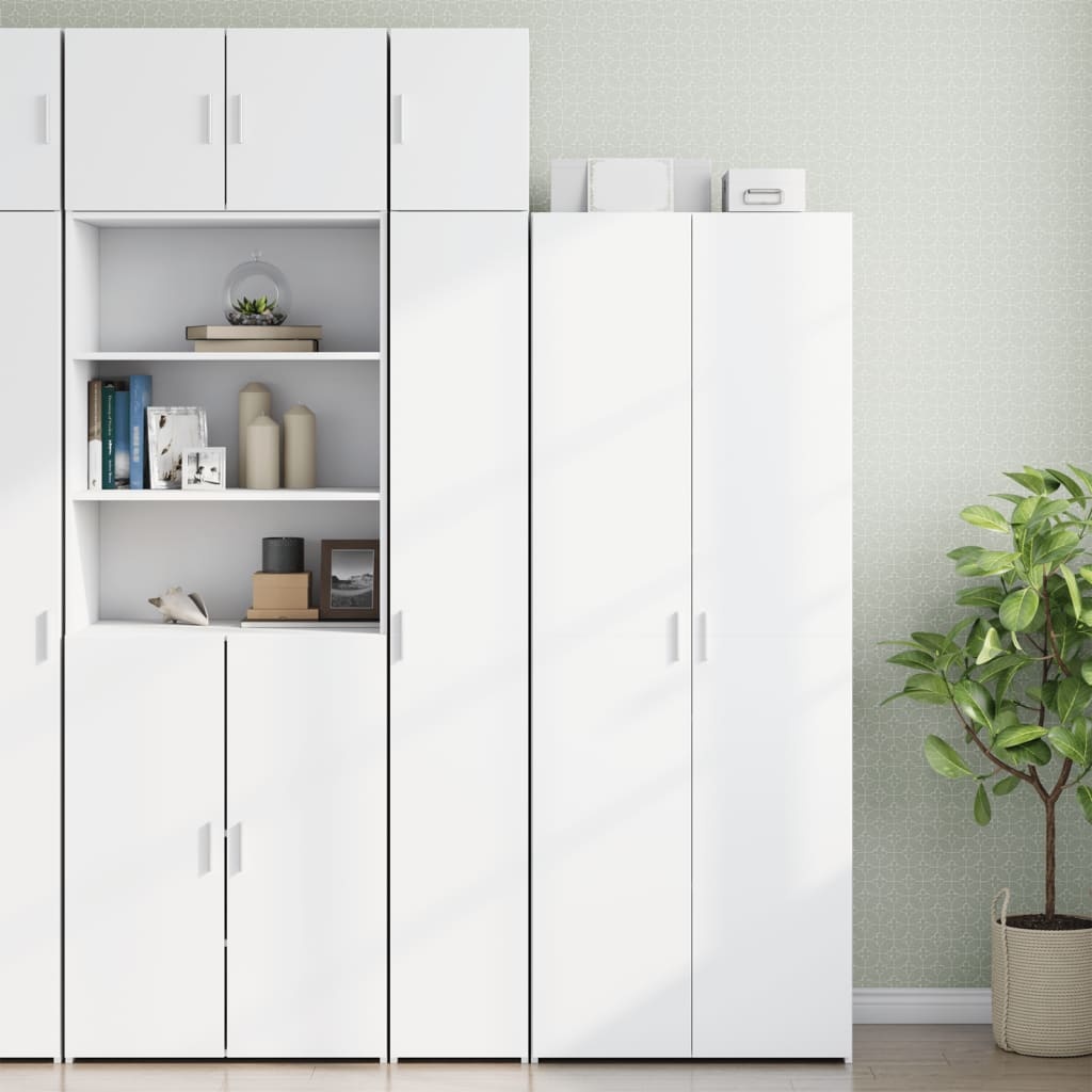 vidaXL Wandkast 30x42,5x40 cm Wit Bewerkt Hout - 34% Korting
