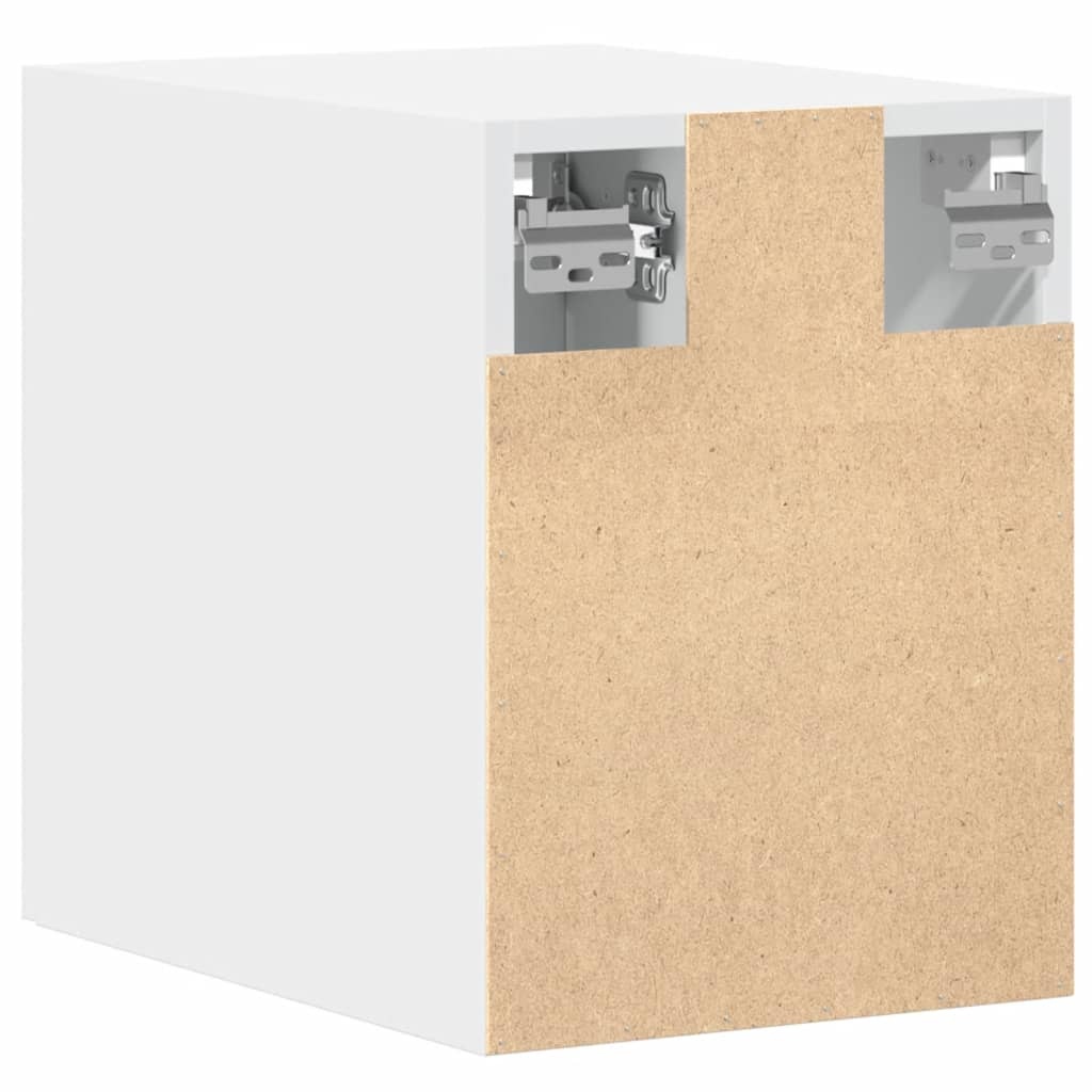vidaXL Wandkast 30x42,5x40 cm Wit Bewerkt Hout - 34% Korting