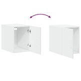 vidaXL Wandkast 30x42,5x40 cm Wit Bewerkt Hout - 34% Korting