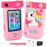 Kindertelefoon met Camera & 32GB - Unicorn Roze (32% Korting)