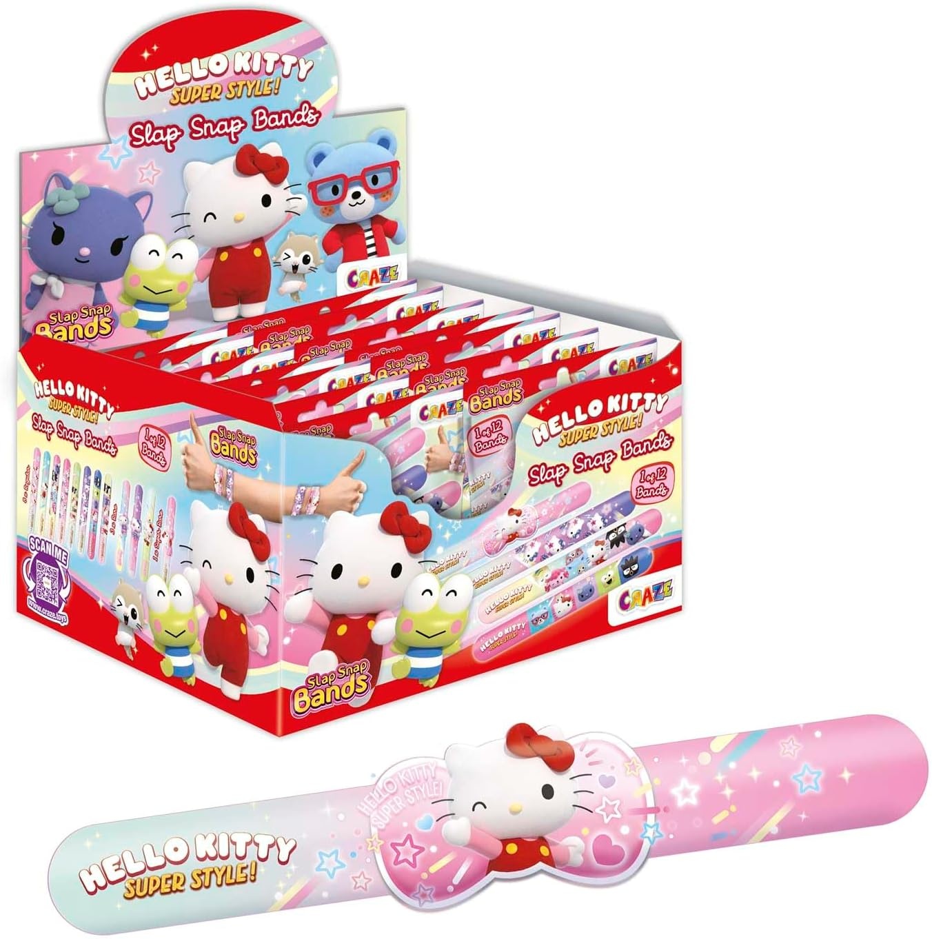 Craze Hello Kitty Armbanden Display - 24 Stuks - 12 Modellen