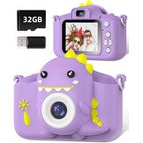 Gofunly Kindercamera 1080p HD met 32GB SD-kaart - 33% Korting