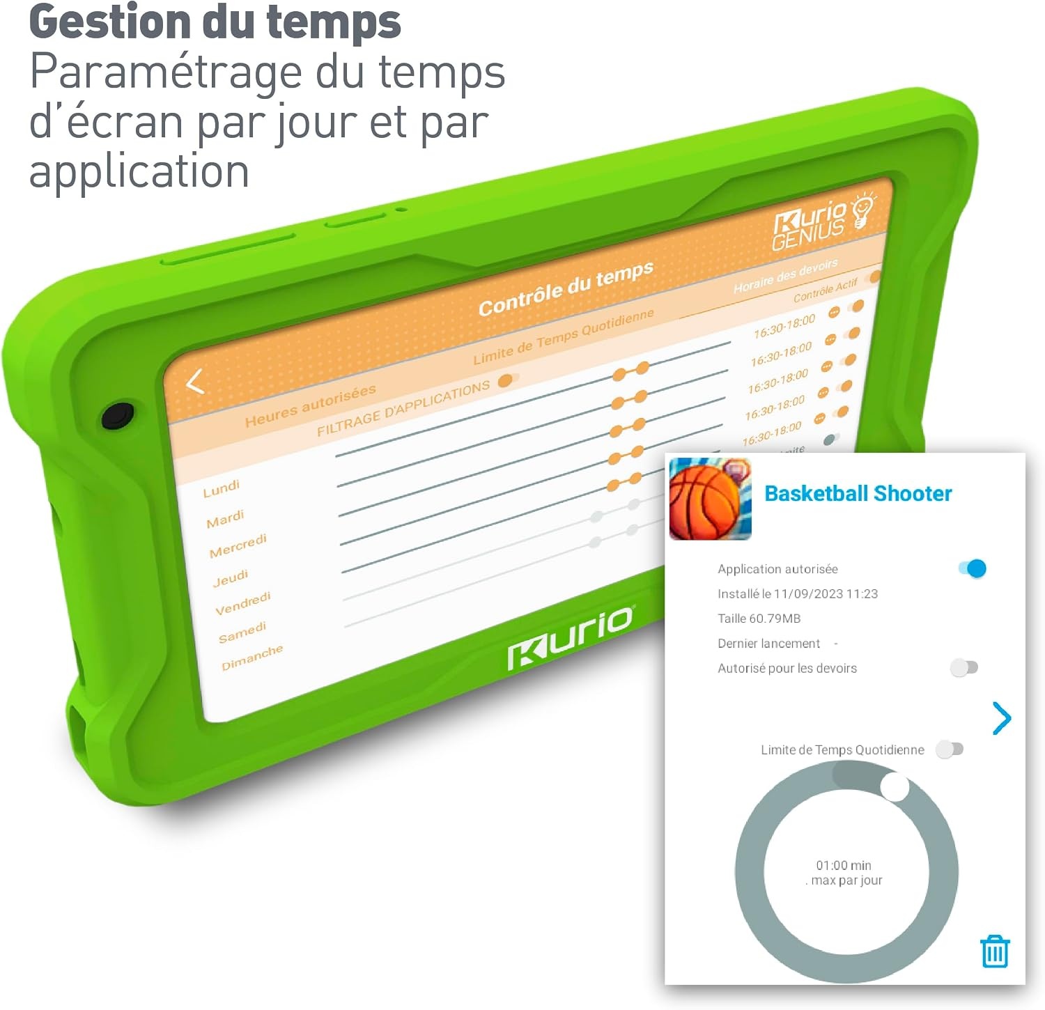 Kinder Tablet Gulli Editie 7" 32GB Android 13 met Ouderlijk Toezicht (54% Korting)