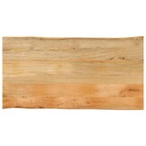 Tafelblad Massief Mangohout met Natuurlijke Rand - 110x60 cm (35% Korting!)