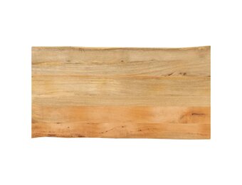 Tafelblad Massief Mangohout met Natuurlijke Rand - 110x60 cm (35% Korting!)