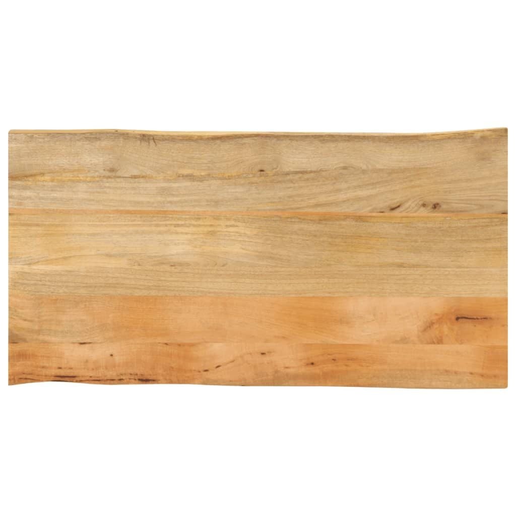 Tafelblad Massief Mangohout met Natuurlijke Rand - 110x60 cm (35% Korting!)
