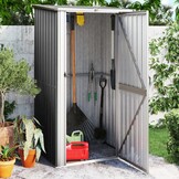 Ruime Tuinschuur Antraciet Staal 118,5x97x209,5cm (35% Korting)