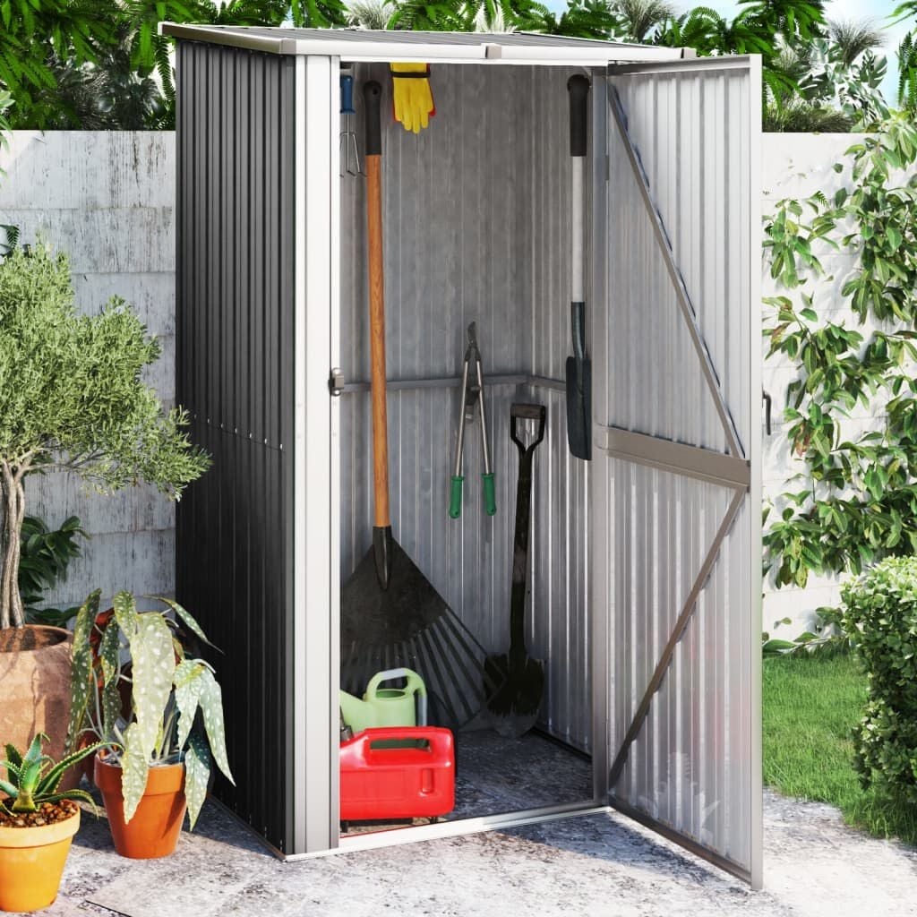 Ruime Tuinschuur Antraciet Staal 118,5x97x209,5cm (35% Korting)
