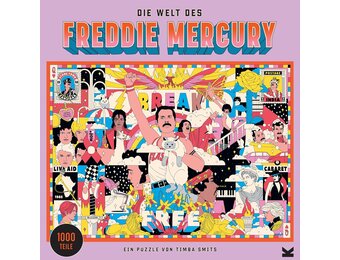 Freddie Mercury Puzzel - 1000 Stukjes - 32% Korting