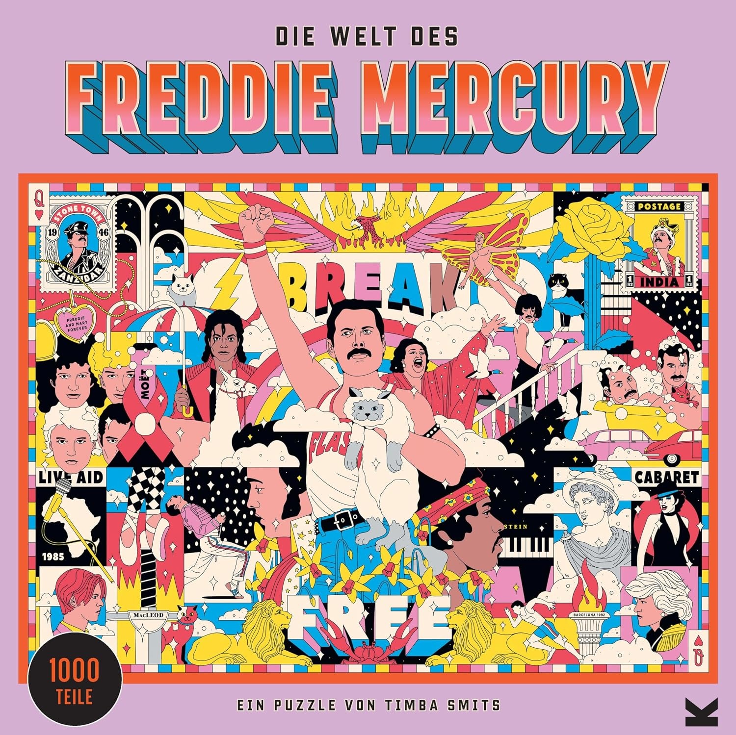 Freddie Mercury Puzzel - 1000 Stukjes - 32% Korting