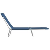 Inklapbare Ligbedden Staal & Stof Blauw (2 stuks) - 34% Korting!