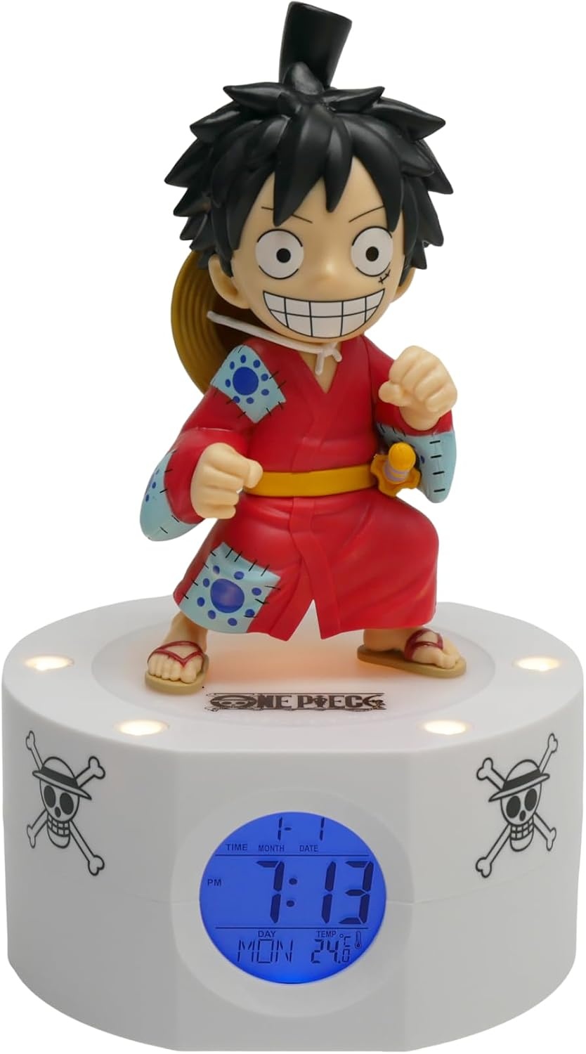 One Piece Luffy Wano Wekker met Licht - 58% Korting!