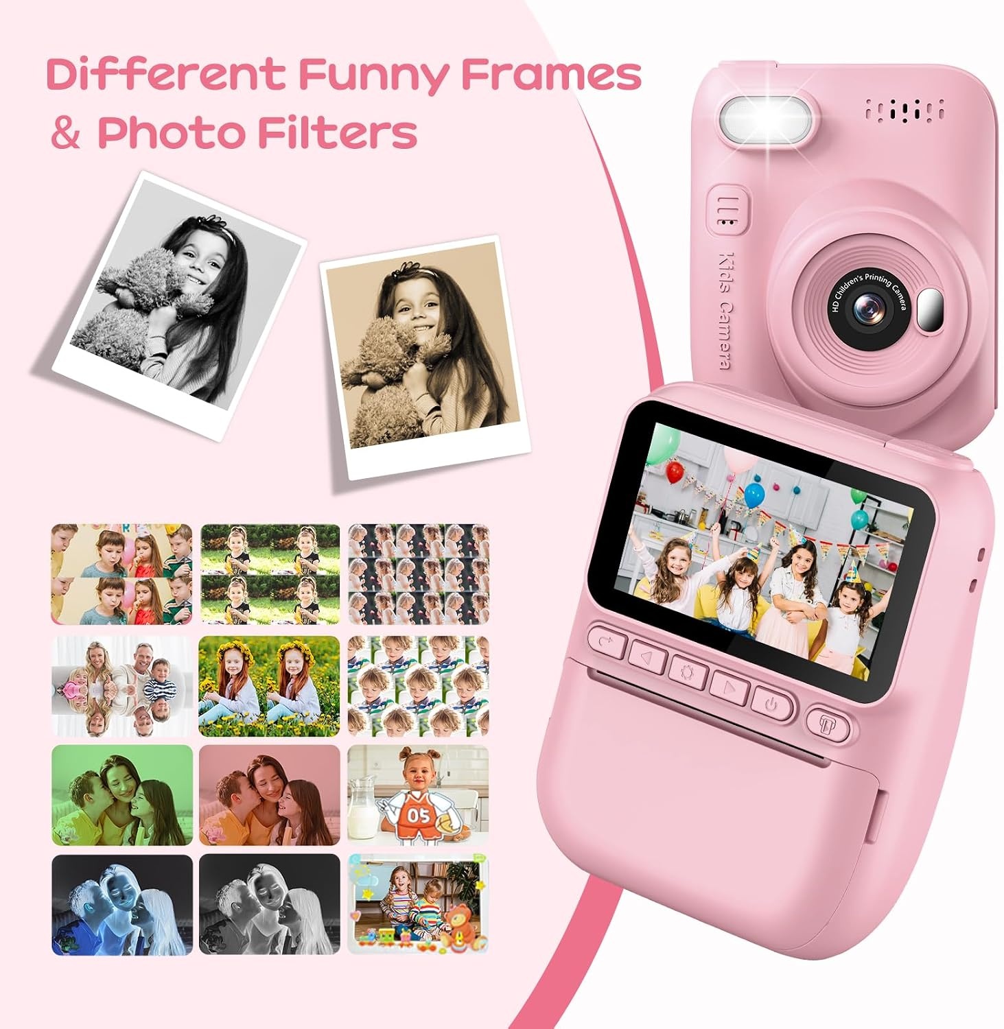 GREENKINDER Instant Camera Kinderen - Roze | 58% Korting