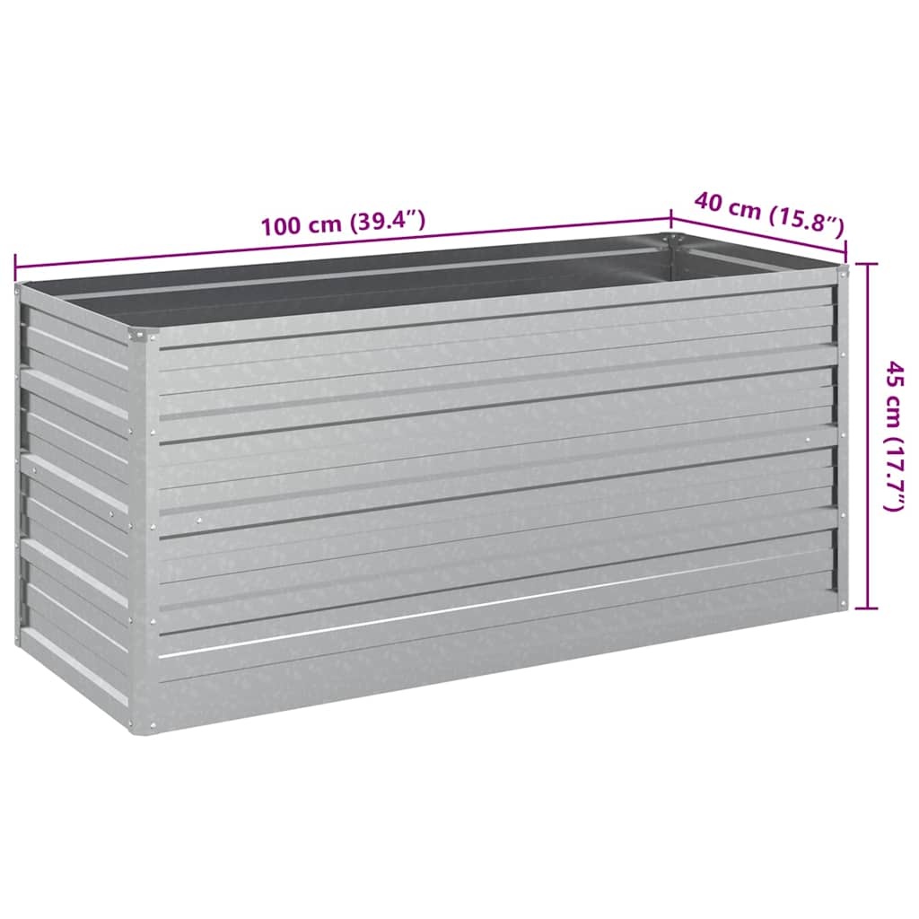 Verhoogde Plantenbak Staal 100x40x45cm - 33% Korting