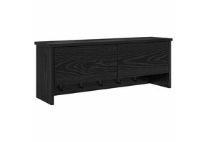 vidaXL Wandkapstok Zwart Eiken - Modern & Ruimtebesparend - 34% Korting!