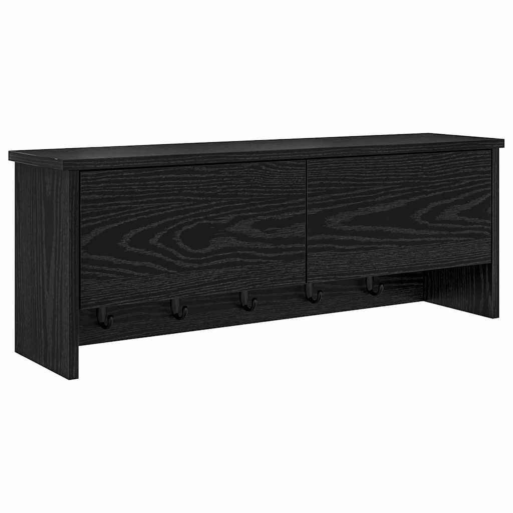 vidaXL Wandkapstok Zwart Eiken - Modern & Ruimtebesparend - 34% Korting!
