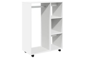 VidaXL Kledingkast Wit 80x40x110 cm Bewerkt Hout - 43% Korting