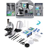 Kazmes Microscoop 300X-600X-1200X met 70-delige Accessoireset en Opbergkoffer - Wit